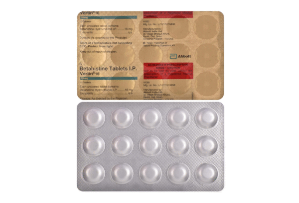 Vertin 16 - Strip of 15 Tablets