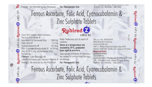 Rubired Z -Tablet-10's