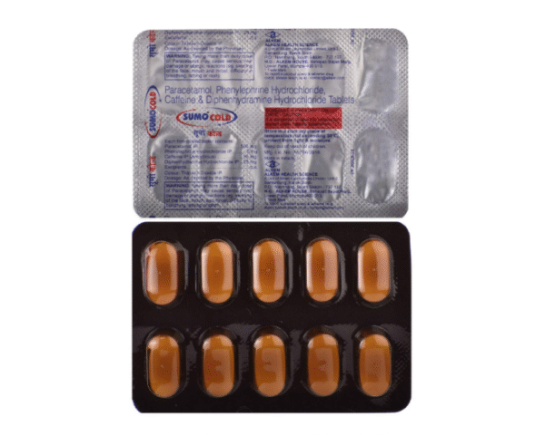 Sumo Cold tablets - strip of 10