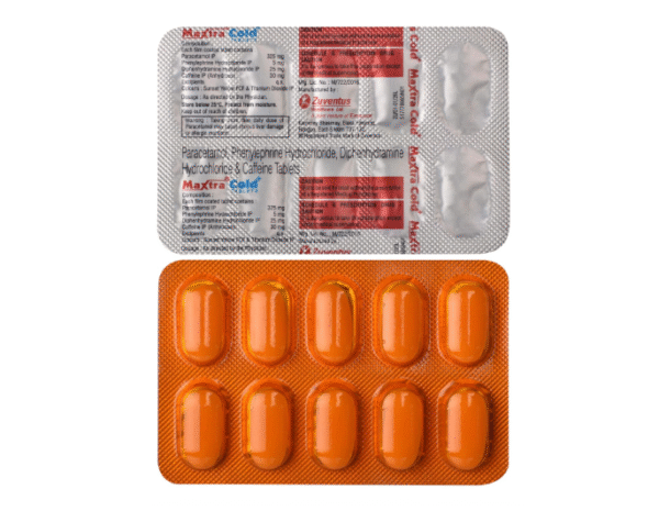Maxtra Cold+ Tablet – Strip of 10 Tablets