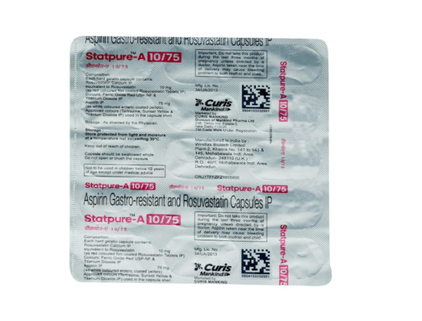Statpure A 10/75 mg - Strip of 15 Capsules