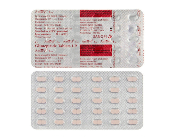Amaryl 1 mg - Strip of 30 Tablets