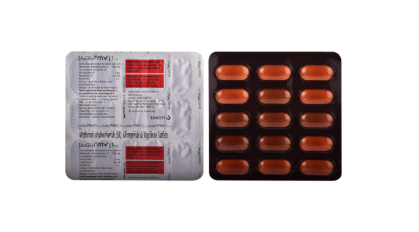 Amaryl MV 1 mg - Strip of 15 Tablets