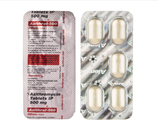 Azithral 500 – Strip of 5 Tablets
