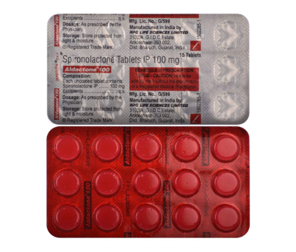 Aldactone 100 – Strip of 15 Tablets