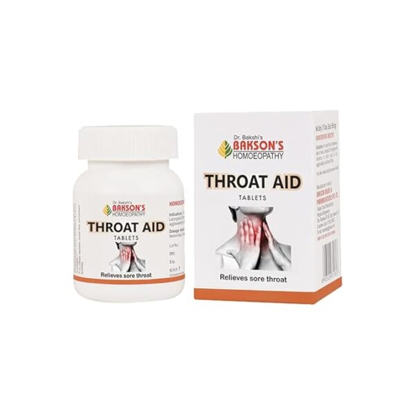 Dr. Bakshi's Bakson’s Homoeopathy Throat Aid Tablets – 75 Tablets