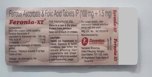 Feronia-XT Tablets – Strip of 15 Tablets