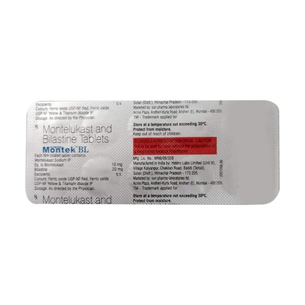Montek BL Tablets – Strip of 10 Tablets