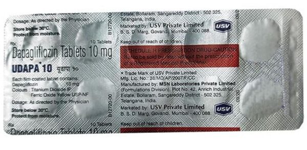 Udapa 10 mg –Tablets