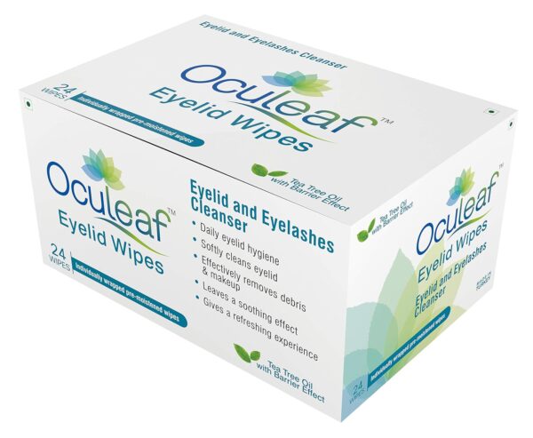 Oculeaf Eyelid  Eye Wipes